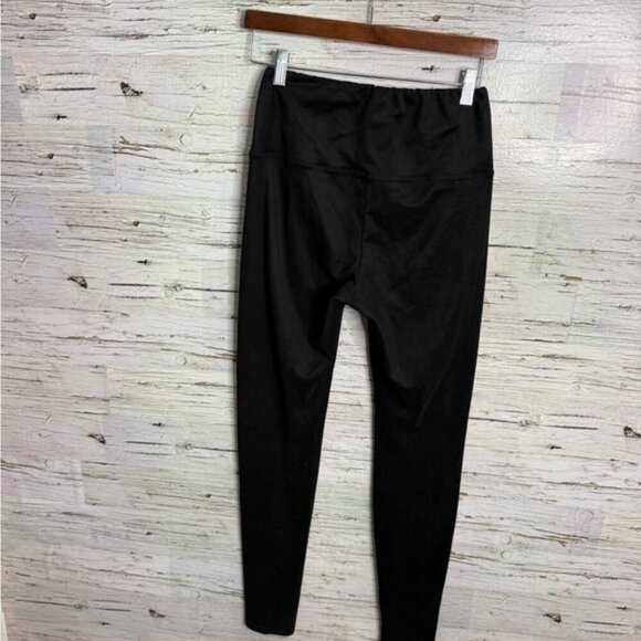 Aritzia Wilfred Free Daria Vegan Suede Black Leggings Women’s medium - Picture 6 of 8